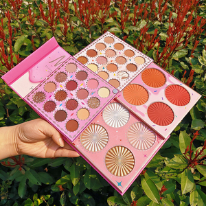4 In 1 อายแชโดว์มืออาชีพบลัชไฮไลท์พาเลทชุดแต่งหน้าพาเลท Maquillage - Product Image 1