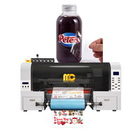 Mesin Printer UV DTF Mini 30cm A3 Roll to Roll untuk Stiker, Mesin Cetak Label UV DTF, Printer UV