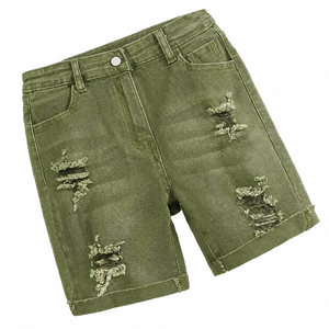 Shorts de Mezclilla para Hombre, Estilo Desgastado, Personalizados al por Mayor, para Fitness, Deportes, Entrenamiento y Running, Tallas Grandes, Hechos en Pakistán - Product Image 1