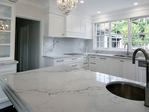 Calacatta Vivo Quartz 15-30mm Thickness Veined Artificial Stone Kitchen <b>Island</b> Countertop Slab Modern Vanity Top <b>Table</b> Top Work - Product Image 4