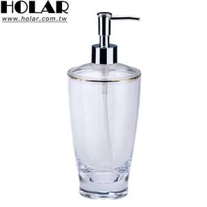[Holar] Taiwan Made 20oz Unbreakable Stylish Clear Large Lotion Dispenser <b>Bottle</b> for Bathroom Hotel - Product Image 1