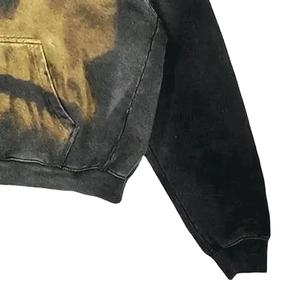 Logo personnalisé en coton 320 360Gsm Sweat à capuche court Hommes Streetwear Sweat à capuche lourd Sweats à capuche courts surdimensionnés - Product Image 4