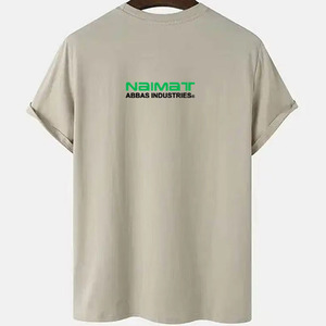 เสื้อยืดคอกลมพรีเมียมทรงหลวมสบายๆ สำหรับผู้ชาย ระบายอากาศได้ดี ผ้าฝ้าย 100% ใส่สบายในฤดูร้อน เสื้อยืดเปล่า สามารถปรับแต่งได้ - Product Image 2