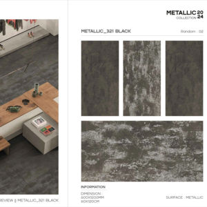 กระเบื้องพอร์ซเลนสีงาช้างเมทัลลิก ขนาด 600x1200 มม. รูปแบบขนาดใหญ่ พื้นผิวมันเงา คุณภาพพรีเมียม สำหรับตกแต่งผนังและพื้นภายในและภายนอกอาคาร ดีไซน์ทันสมัย ระดับพรีเมียม - Product Image 1