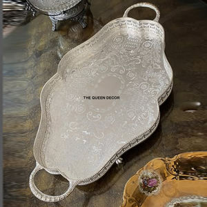 Plateau de service rectangulaire élégant en émail noir pour la maison, l'hôtel, le restaurant, accessoires de table, idéal et créatif - Product Image 6