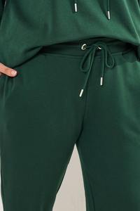 Pantalon de jogging décontracté en coton et élasthanne OEM, longueur cheville, taille haute, en toile épaisse, pour femme, idéal pour le sport et le cyclisme - Product Image 6