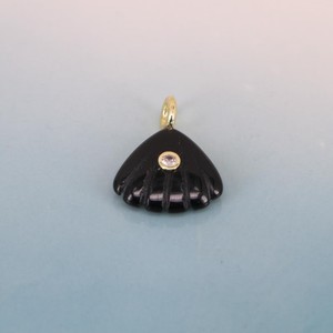 Colgante de Piedras Preciosas en Forma de Abanico Chapado en Oro de 28x22MM para la Creación de Joyería DIY |   Conector de Piedra Tallada a Mano con Diseño de Concha, Venta al Por Mayor - Product Image 5