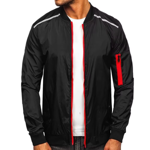 Chaqueta bomber informal para hombre, a prueba de viento, de tela suave, para venta al por mayor, ropa personalizada, precio económico, chaquetas de alta calidad - Product Image 3