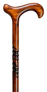 Bastón de Madera Ecológico de Estilo Rústico Moderno con Mango Tallado y Logotipo Personalizado, Bastón Hecho a Mano para Uso en Exteriores - Product Image 4