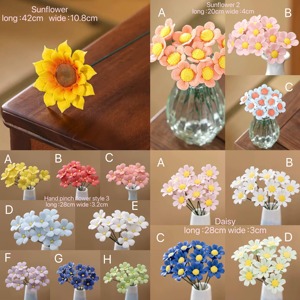 Jarrón de Cerámica para Mesa con Diseño de Girasol Amarillo, Acabado Glaseado, Decoración Contemporánea, 4-8 Pulgadas, Exquisito y Duradero - Product Image 6