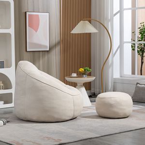 Poltrona Sacco in Schiuma ad Alta Pressione, Comoda e Imbottita, per Adulti, Letto e Divano - Product Image 3