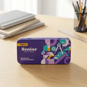 Juego de Instrumentos Matemáticos Completo Vikas Senior Geometry Box, de Alta Demanda, para Dibujo Técnico Escolar, Universitario e Ingeniería, en Oferta - Product Image 6