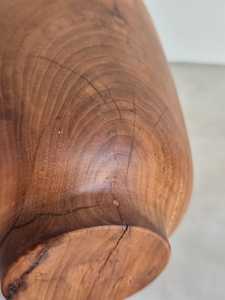 Bol en bois scandinave vintage, design artisanal moderne du milieu du siècle - Product Image 5