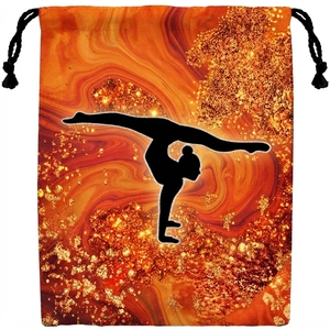 custom <b>Gymnastics</b> Drawstring Grip <b>Bags</b> Waterproof Polyester Classic Gym Storage Pouch Linen 56-78L Capacity for Sports Travel - Product Image 4