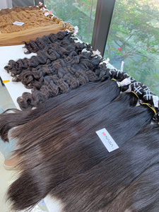 Extensiones de Cabello Humano Virgen Vietnamita de la Marca NASA, Cabello con Puntas Completas, Todos los Colores, Tono Claro, Ondulado, Logotipo Personalizado - Product Image 1
