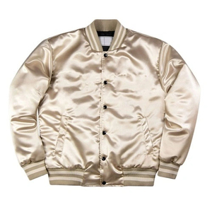Veste universitaire en satin personnalisable, vestes de baseball américaines, vestes universitaires en satin, manches à capuche, logo personnalisé rétro, patch vintage - Product Image 4