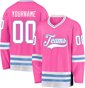 ผู้ผลิตเสื้อฮอกกี้น้ำแข็งคุณภาพสูงแบบ OEM รับผลิตตามสั่ง พิมพ์ลายดิจิตอลแบบ Sublimation ชุดทีมพร้อมปักชื่อและหมายเลขผู้เล่นส่วนตัว - Product Image 6