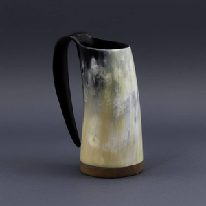 Jarra de Cerveza de Cuerno de Búfalo Hecha a Mano, Ecológica, Moderna y Duradera, con Asa, Gran Capacidad, Portátil, Regalo de Boda - Product Image 3