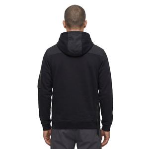 เสื้อฮู้ดดี้พรีเมียมสำหรับผู้ชาย สไตล์เทคแวร์ ผ้าฟลีซหนานุ่ม สตรีทแวร์ รับทำโลโก้ตามสั่ง โรงงาน OEM ขายส่งจำนวนมาก - Product Image 3