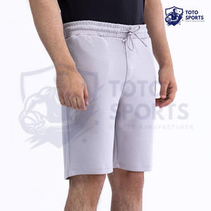 Short pour homme gris, doux, respirant, léger, de haute qualité, confortable, coupe ajustée, très vendu, élastique, vêtements de fitness, logo personnalisé - Product Image 3