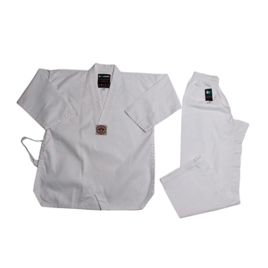 Uniforme de Taekwondo sur mesure de haute qualité, respirant et léger, avec un tissu en polyester/coton pour adultes, dernier design - Product Image 3