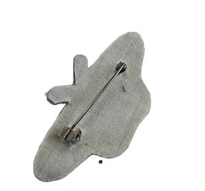 Broches de luxe brodées de fil de bouillon de haute qualité, personnalisables, en tissu sur mesure, à coudre ou à fixer sur les vêtements, qualité supérieure - Product Image 2