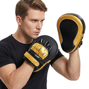 แผ่นรองมือชกมวยแบบโค้ง ทำจากหนังแท้ พร้อมสายรัดปรับได้ สำหรับฝึกซ้อม MMA - Product Image 5