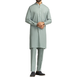 LOW MOQ <b>Men's</b> Solid Color Salwar Kameez 2026 High Quality Wholesale Price New Style <b>Kurta</b> Pajama Indian & Pakistan Clothing <b>Men</b> - Product Image 1