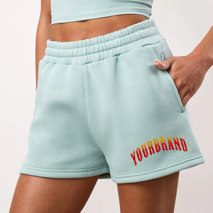 Article tendance du moment : Short pour femme 100% coton, coupe classique, poches latérales, poids lourd, respirant, séchage rapide - Product Image 1