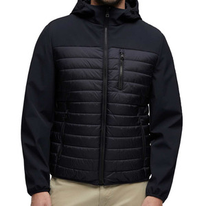 Chaqueta acolchada extragrande de diseñador para hombre, negra, con capucha, estilo burbuja, con logotipo OEM personalizado, para invierno. - Product Image 4