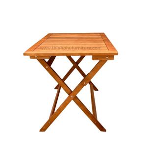 Juego de Mesa y 4 Sillas de Madera Maciza, Muebles de Comedor Contemporáneos para Exteriores, para Restaurante, Cafetería, Hogar, Bar, Hotel, Villa, Sala de Estar - Product Image 1