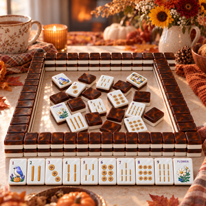 Échantillon Gratuit : Jeu de Mahjong Américain Original, 160 Tuiles, 32/36 Pièces en Acrylique, Idéal pour les Croisières - Product Image 4