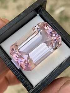 Piedra de Kunzita Rosa Natural, Corte Octogonal, Facetada, para Joyería, Proveedor Mayorista de Piedras Preciosas - Product Image 6