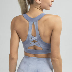 Sujetadores deportivos sin costuras de secado rápido para mujer, chaleco de yoga a prueba de golpes que absorbe la humedad con almohadilla para el pecho para fitness (venta transfronteriza) - Product Image 4