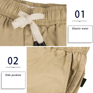 Nouveau design OEM, shorts cargo pour hommes avec ceinture élastique, respirants et confortables pour les aventures en plein air et le quotidien - Product Image 3
