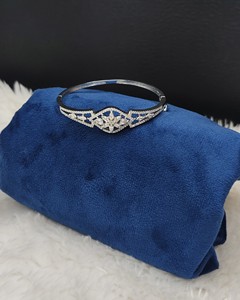 Marquise Cut Flower Cluster <b>Charm</b> American Diamond <b>Bracelet</b> For Women Party Wear Fashion Jewelry <b>Silver</b> Plated <b>Bracelet</b> Supplier - Product Image 5