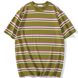 เสื้อยืดแขนสั้นคอโอเวอร์ไซส์ทรงปกติ สีฟ้าอ่อน น้ำหนัก 180 กรัม สำหรับผู้ชาย แบบเฮนลีย์  ไม่มีลายด้านหน้า ผ้าถัก สีพื้น สวมใส่สบาย - Product Image 4