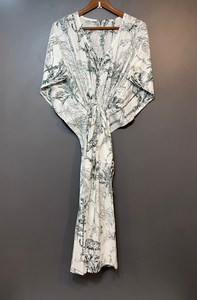 Vestido Kaftán sin Mangas de Algodón con Estampado Floral Tropical Digital para Mujer, Estilo Casual de Verano, Disponible en Asia Pacífico - Product Image 2