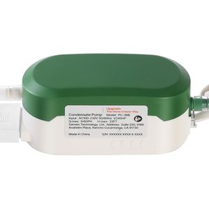 Pompa di scarico condensa silenziosa da 1/245 HP, 9.6 GPH, 33 ft di prevalenza, 100-230V, con interruttore di sicurezza automatico CA per sistemi HVAC e condensa - Product Image 1