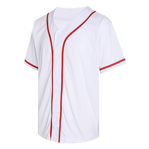 Chemise de baseball unisexe à boutons, imprimée par sublimation, avec lettres et numéros cousus, personnalisable - Product Image 3