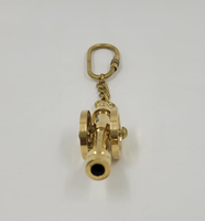 Porte-clés canon vintage en laiton, mini canon, accessoire de collection nautique maritime, cadeau