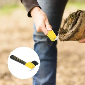 Cepillo para Pezuñas de Caballo con Cerdas de Nylon, Agarre Cómodo, Herramienta de Limpieza de Pezuñas de Metal Antideslizante, Color Aleatorio, Herramienta de Cuidado Equino - Product Image 2