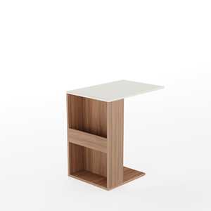 Mesa Auxiliar de Diseño Moderno Ender, Serie Premyrr, con Opciones de Color Wenge y Frosty - Product Image 4