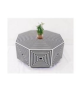 Mesa con Incrustaciones de Hueso de ILAHI, Diseño Moderno con Detalles de Ágata, Almacenamiento Portátil, Muebles para el Hogar - Product Image 2