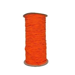 Cordon élastique tressé n°8 orange 1,2 mm 288 yards 100 % nylon haute ténacité écologique pour textile de maison - Product Image 1