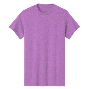 T-shirt Col Rond en Coton Tricoté 100% de Haute Qualité pour Homme, Coupe Oversize, Couleur Heather Orchid, Personnalisable, Meilleure Vente - Product Image 3