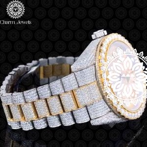 Luxury Women's Stainless Steel <b>Watch</b> With <b>Diamond</b> Accents Round Analog Quartz Dial Sapphire Crystal 38mm Folding Clasp - Product Image 4