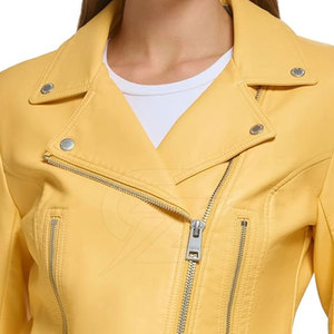 Veste en cuir pour femme la plus vendue, manches longues, sur mesure, tricotée, respirante, imperméable, séchage rapide, fabriquée au Pakistan - Product Image 6