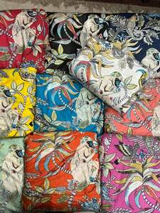 Tissu en coton imprimé à la main, écologique, vendu au mètre, doux et respirant, pour la confection de vêtements, la décoration intérieure, les sacs et les rideaux - Product Image 6