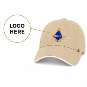 Heritage Masonic Regalia Greek Apparel Brotherhood Sisterhood Fraternity & Sorority Custom Logo Unisex Washable <b>Baseball</b> <b>Cap</b> - Product Image 1
